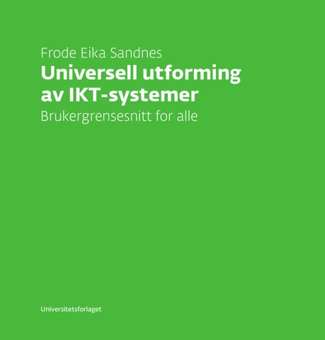 Universell utforming av ikt-systemer