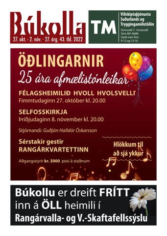 Búkolla 27. október - 2. nóvember 2022