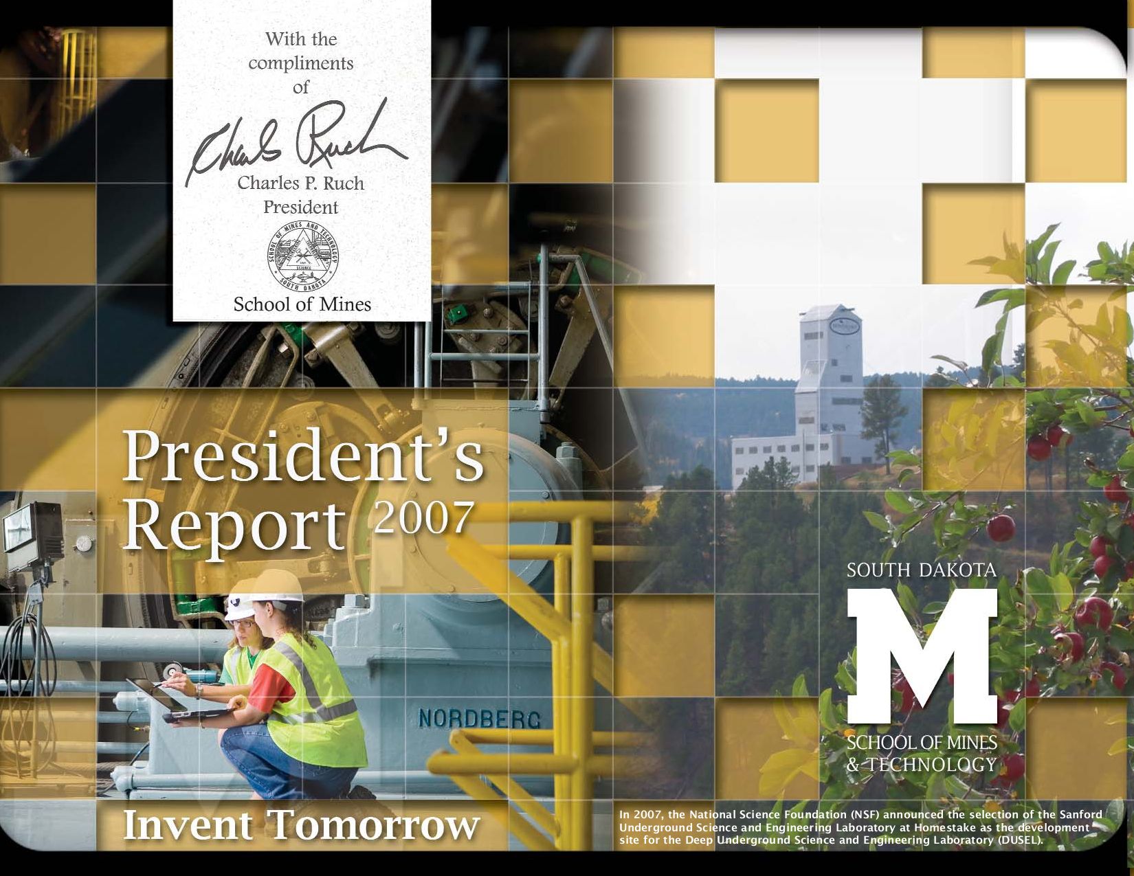 SDSMT President's Report 2007 by South Dakota School of Mines and  Technology - Issuu