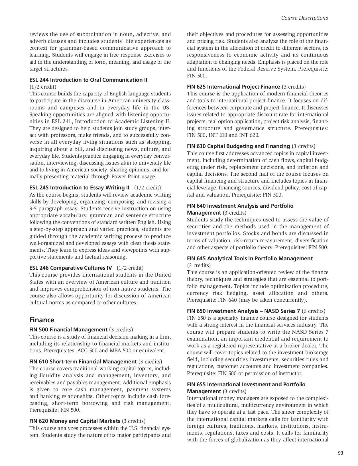 SNHU Graduate Catalog 20082009 by Southern New Hampshire University