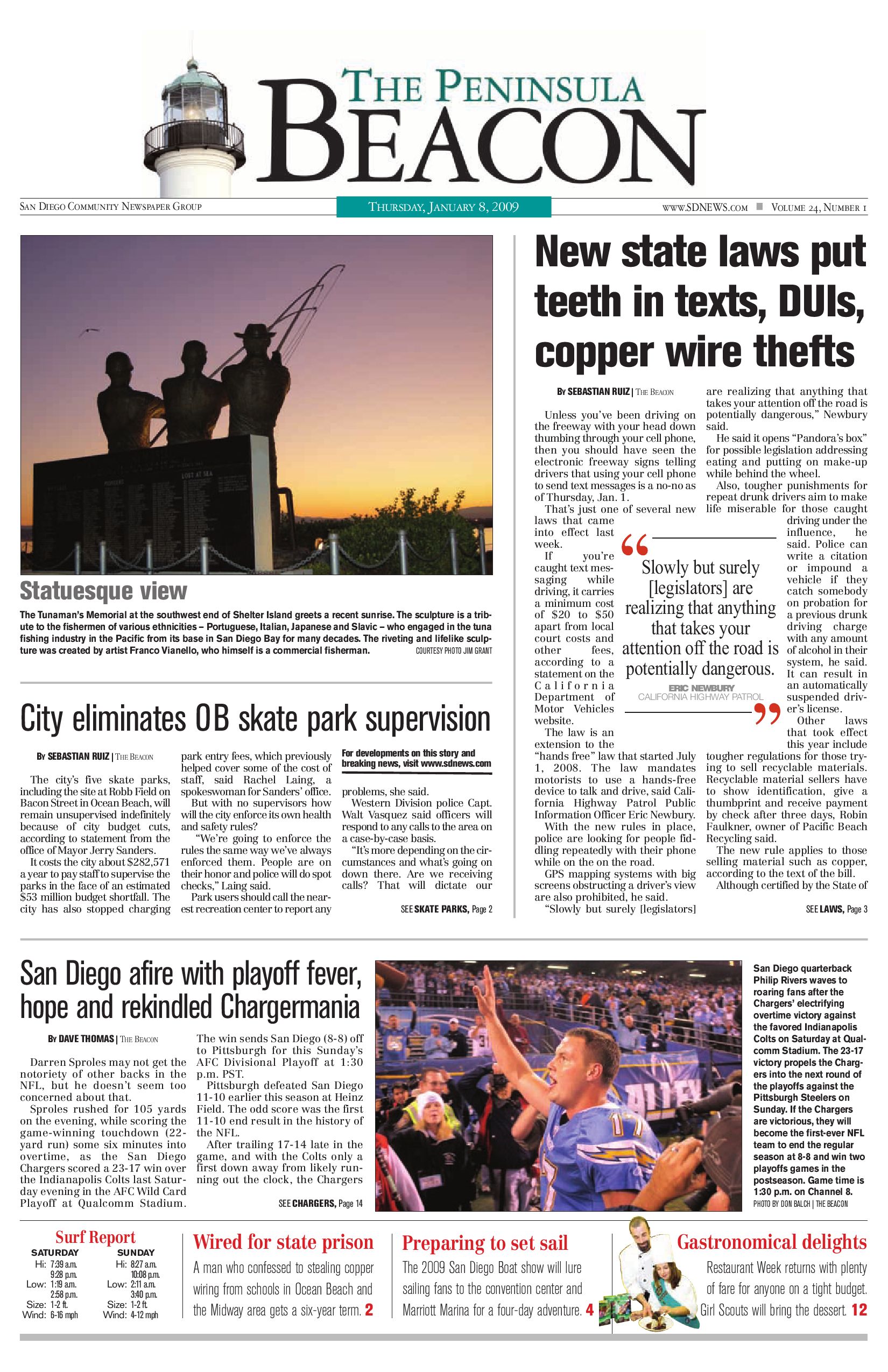 The Peninsula Beacon, January 8th, 2009 by San Diego Community Newspaper  Group - Issuu