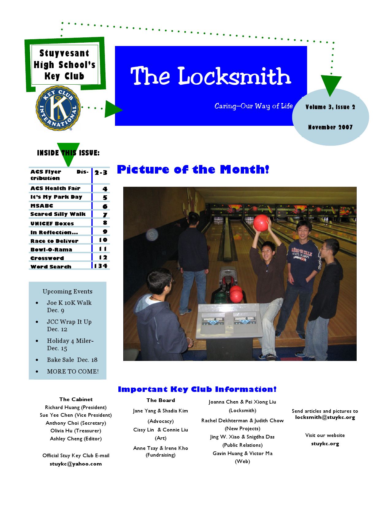 Locksmith November 2007 by Stuyvesant High School Key Club Issuu