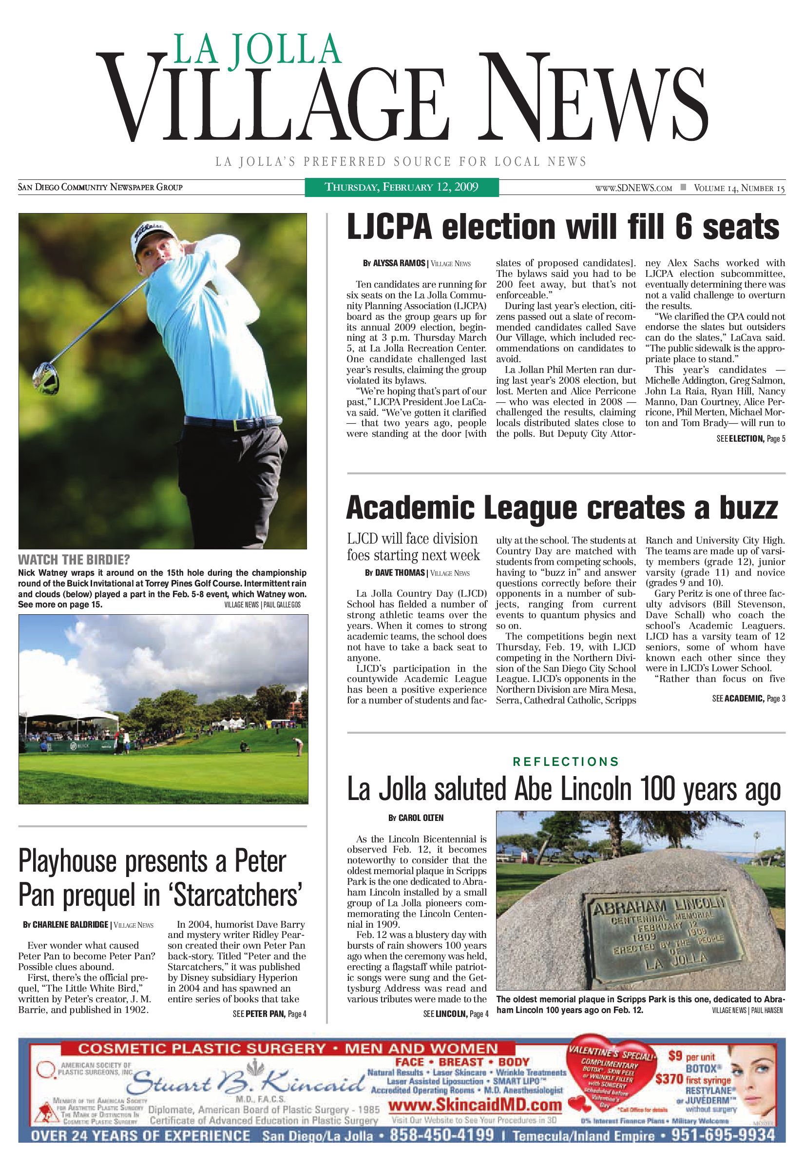 La Jolla Village News, February 12th, 2009 by San Diego Community