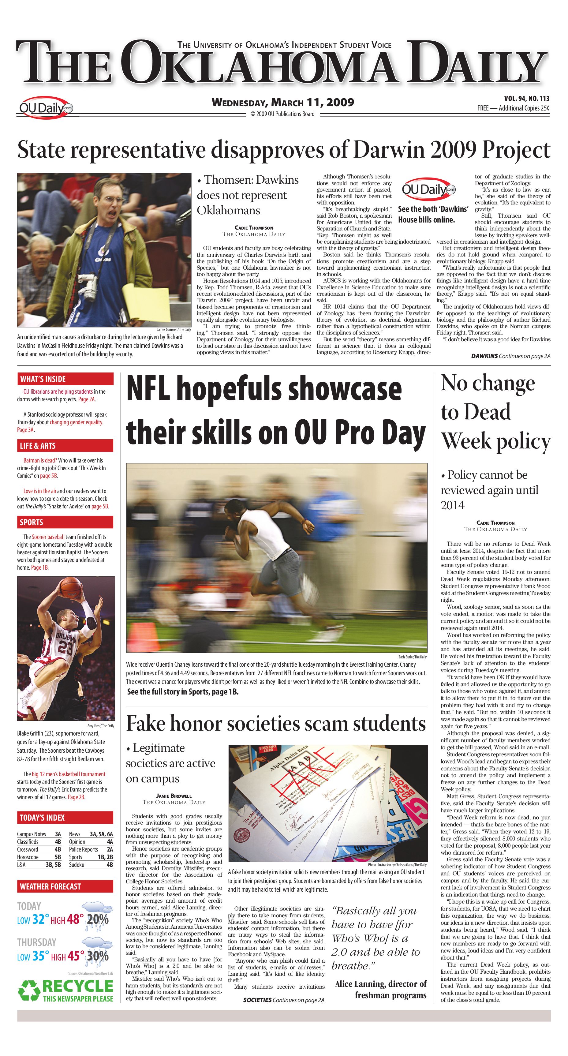 The Oklahoma Daily by OU Daily Issuu