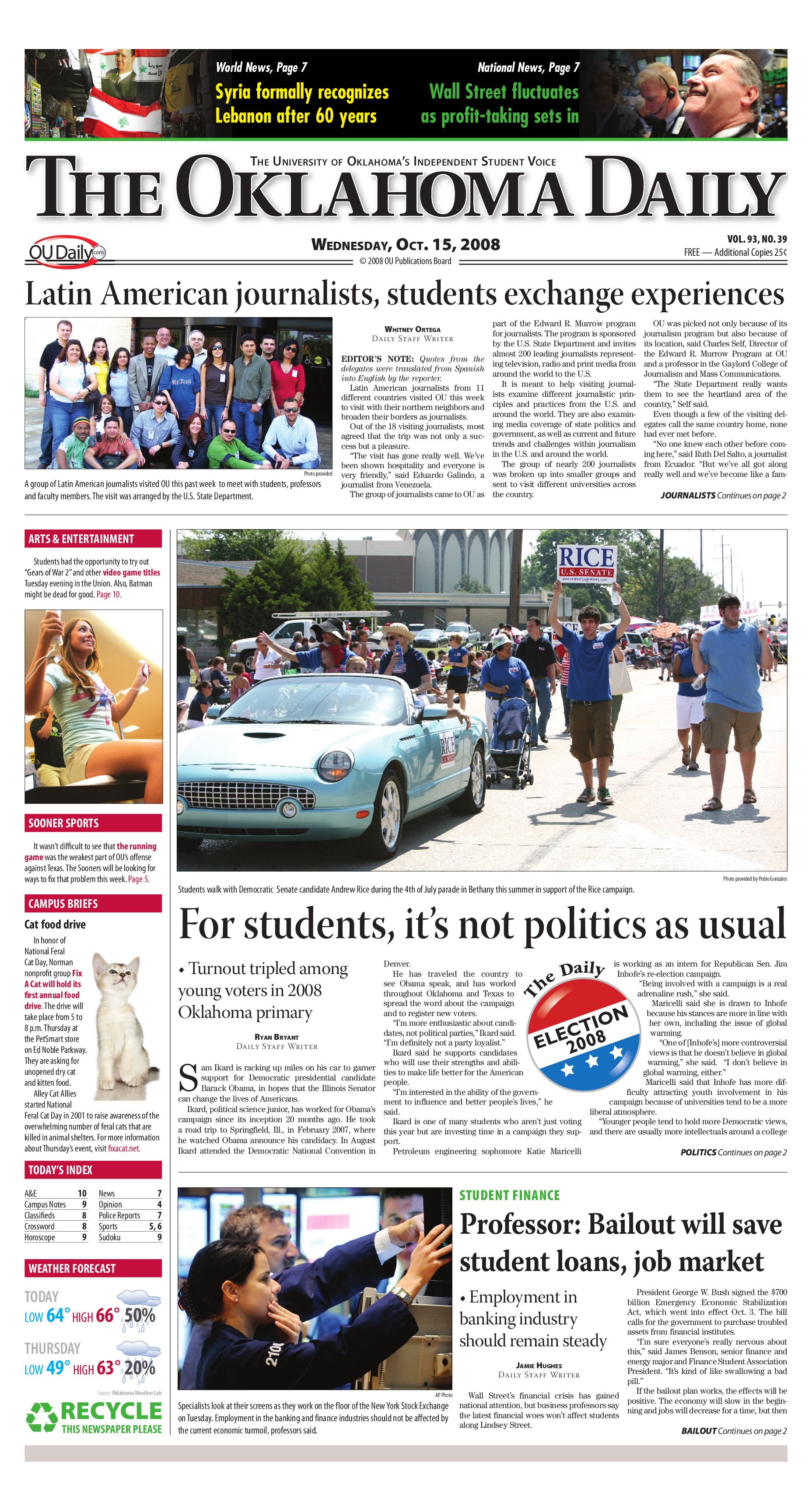 The Oklahoma Daily by OU Daily Issuu