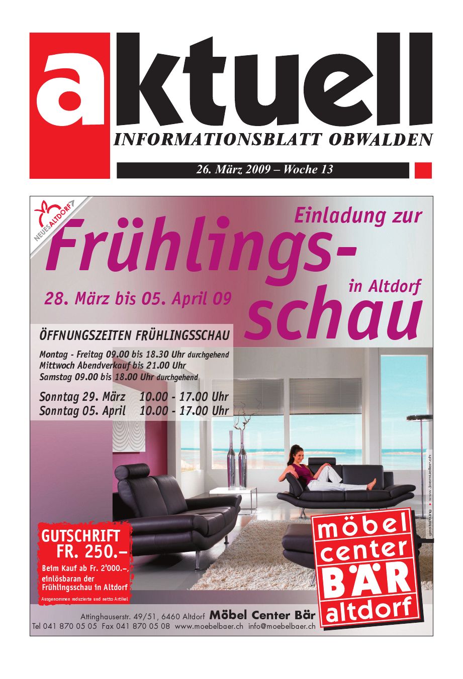 Aktuell Obwalden by Aktuell Obwalden AG - Issuu