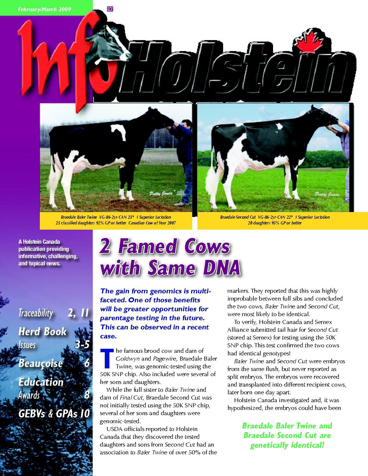 Info Holstein FebMarch 2009 by Dairy Agenda Today Issuu
