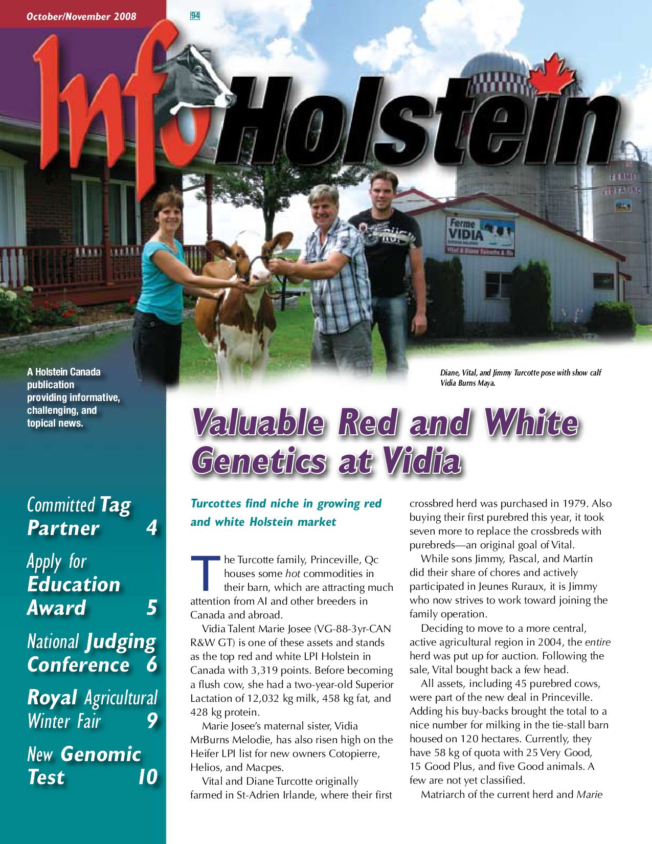 Info Holstein, October, Nobember by Dairy Agenda Today Issuu