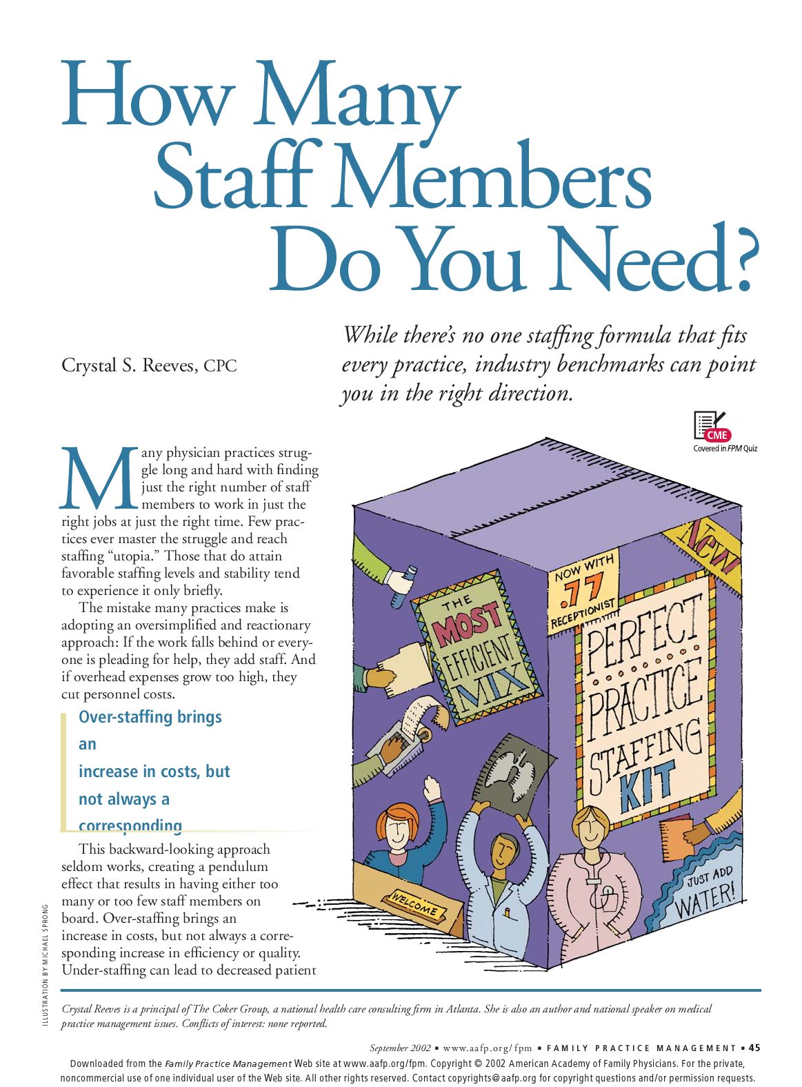 How Many Staff Members Do You Need? Family by San Diego Physician