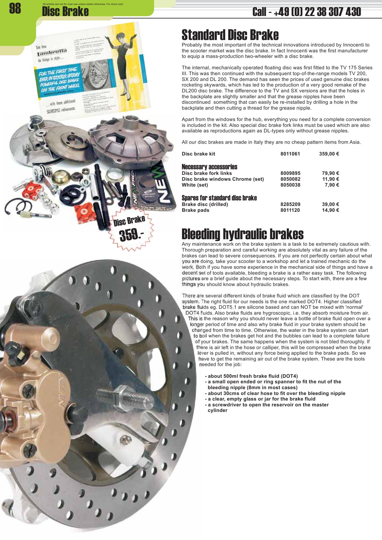 Bleeding Lambretta Disc Brake  : Shimano Disc Brake Bleeding Seems Much Simplified, And The Kit Is Different (Simpler).