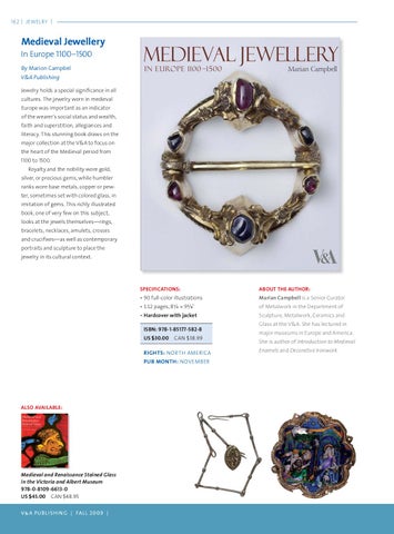 In Europe 1100-1500 Medieval Jewellery