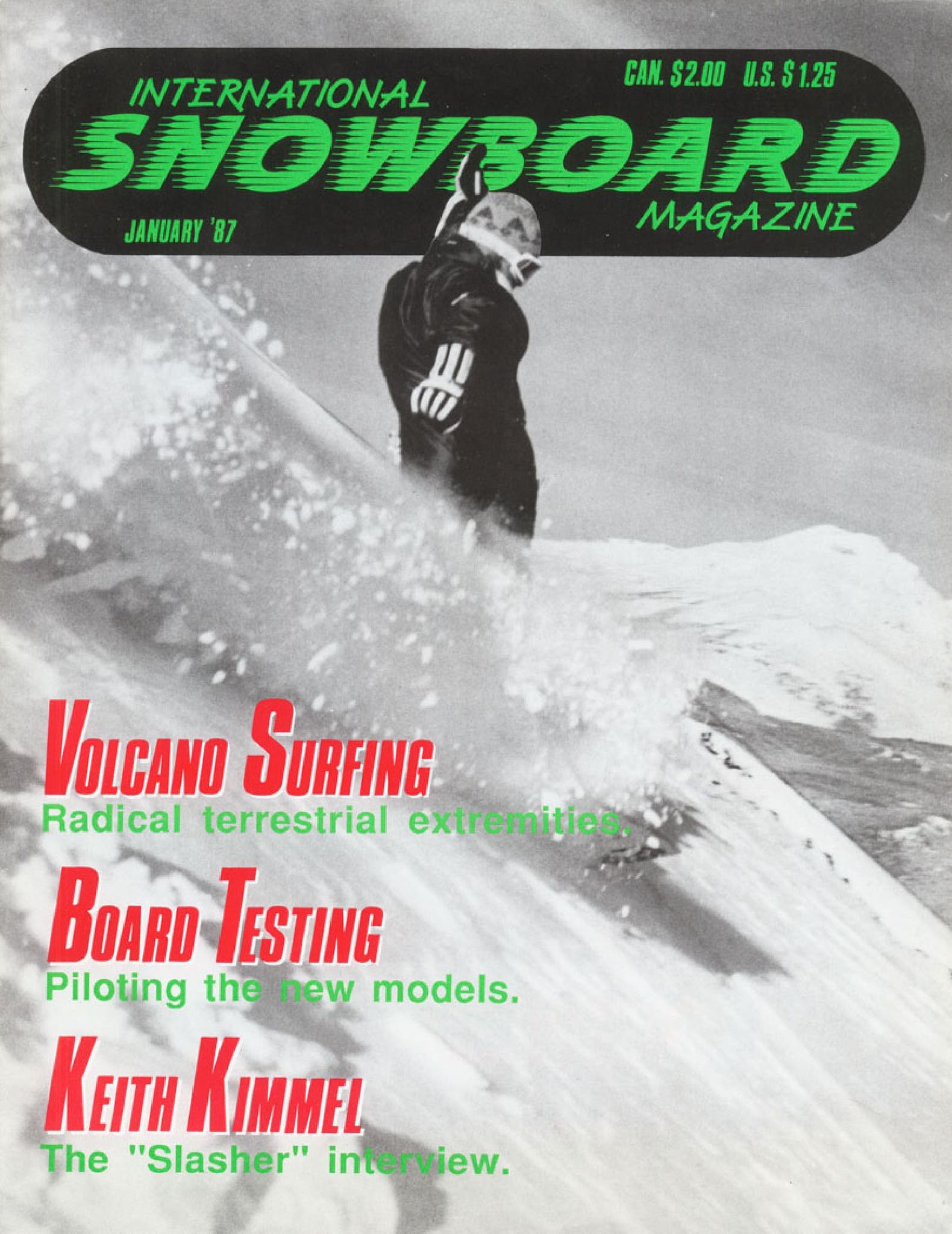 稀少　スノーボードマガジン 1987「クレイグ・ケリー」 Int'l Snowboard Magazine - January 1987 by Bud Fawcett - Issuu