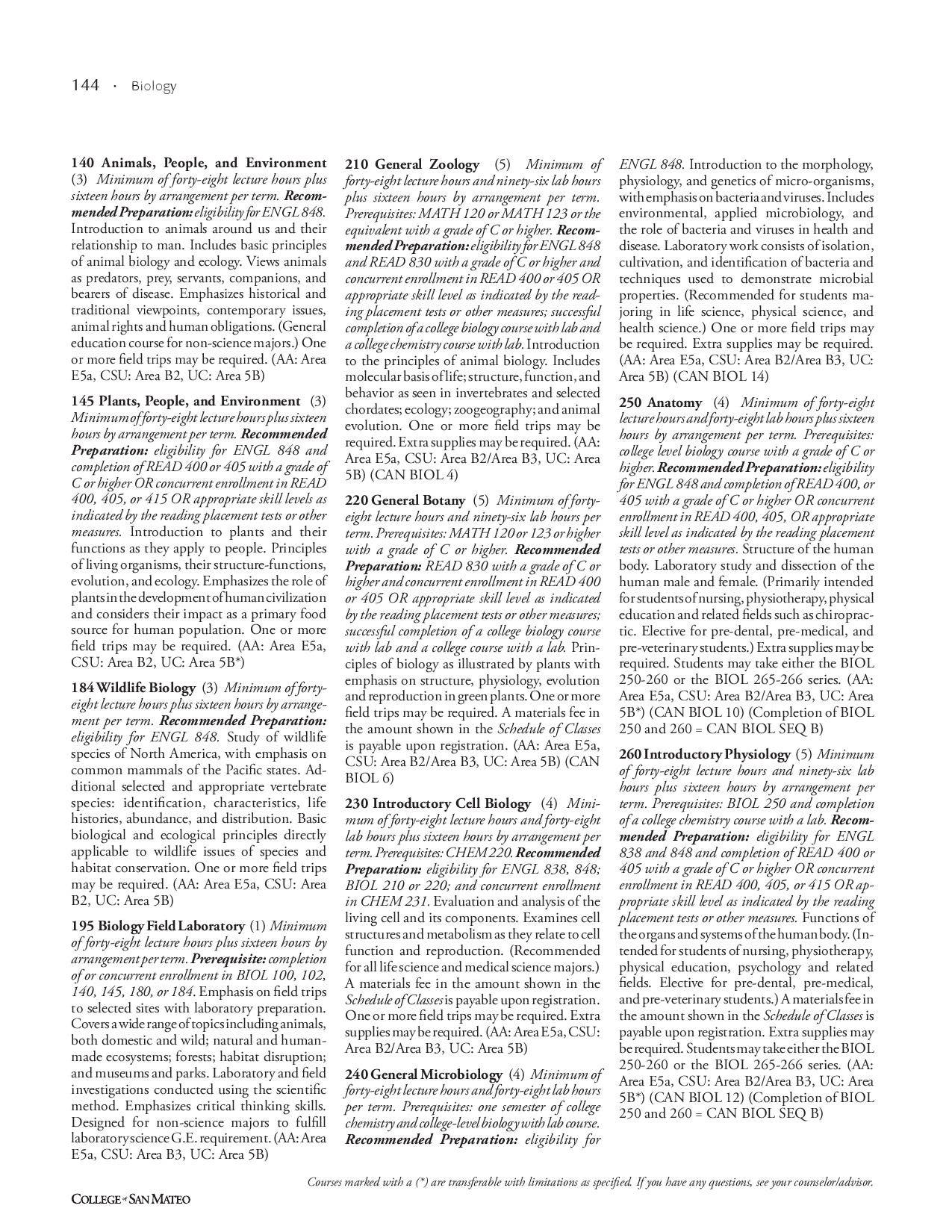 College of San Mateo 2008/2009 Catalog by College of San Mateo Issuu