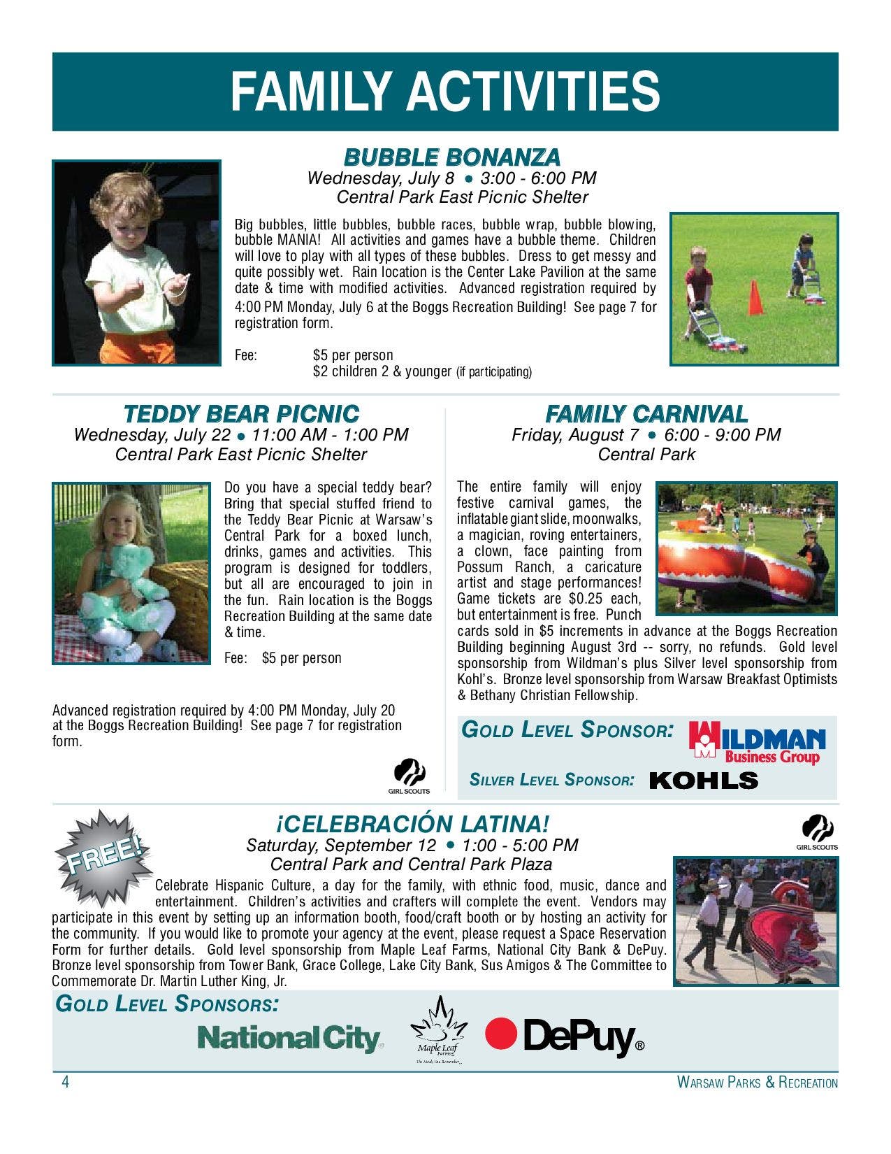 Warsaw Parks & Recreation Guide by Warsaw Parks and Recreation Dept ...