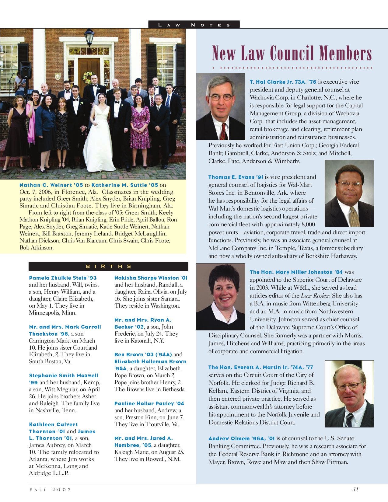 W\u0026L Law - Fall 2007 by Washington and Lee School of Law - Issuu, image size:1275x1650