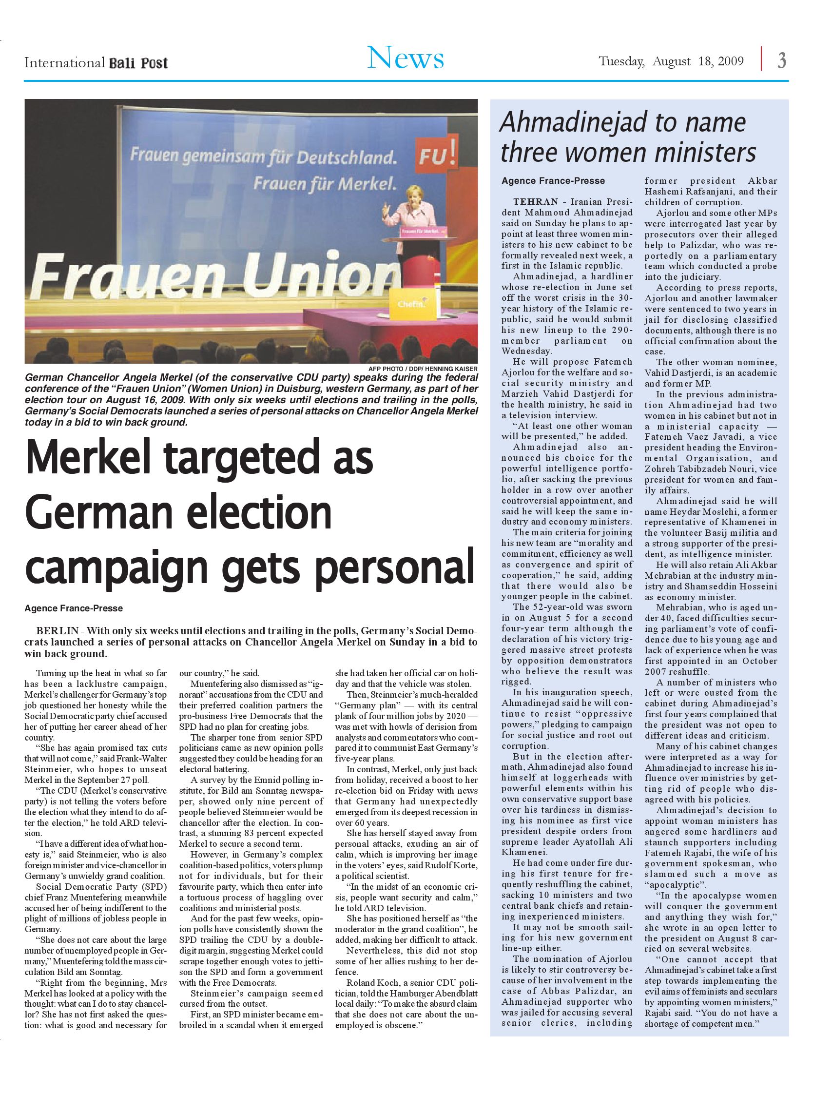 Edisi 18 Agustus 2009 International Bali Post By E Paper Kmb Issuu