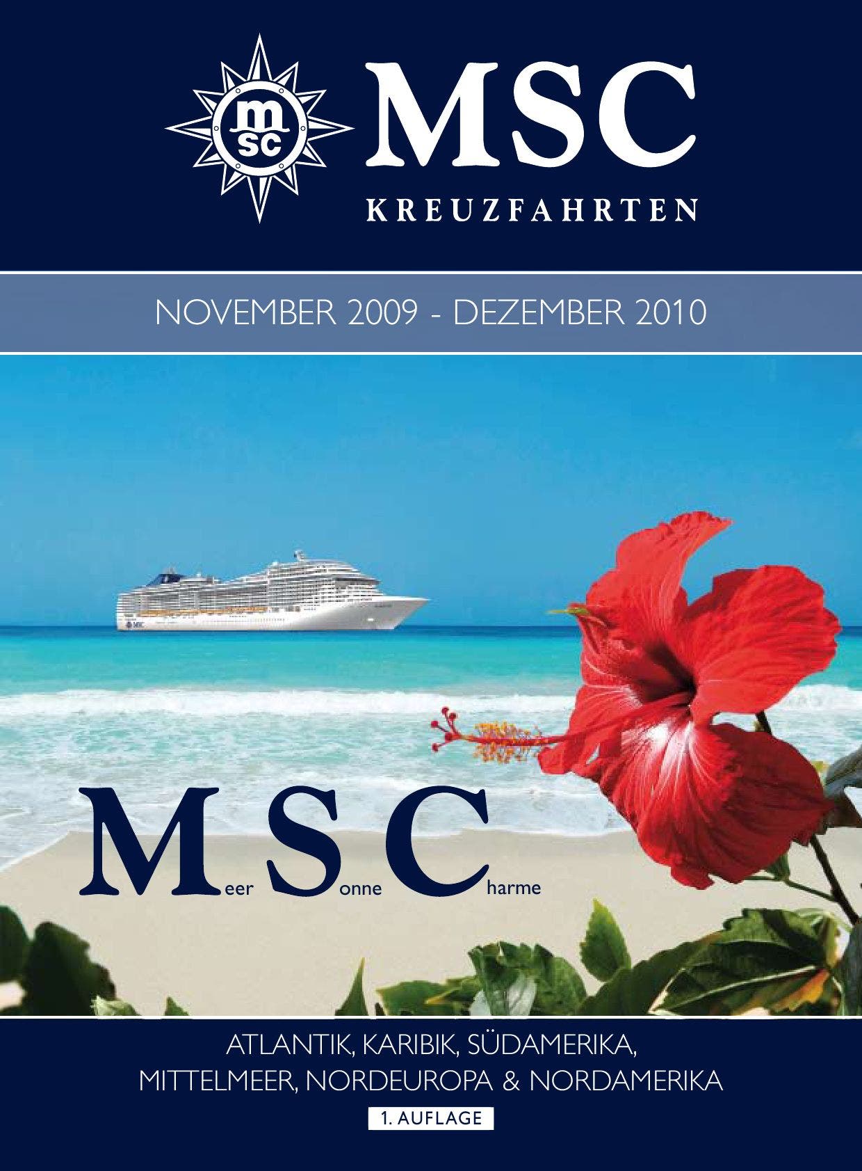 MSC Kreuzfahrten Katalog 2010 by Tourvision Foundation Issuu
