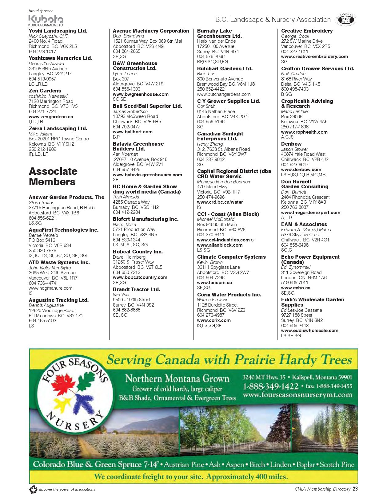 2009 CNLA Membership Directory by Canadian Nursery Landscape