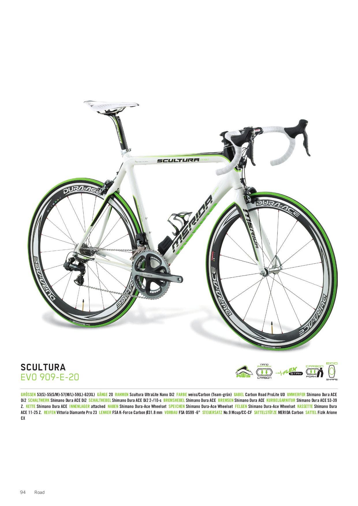 Yahoo!オークション - 希少Di2 Merida Scultura Evo 905E(本体)+2ndホ