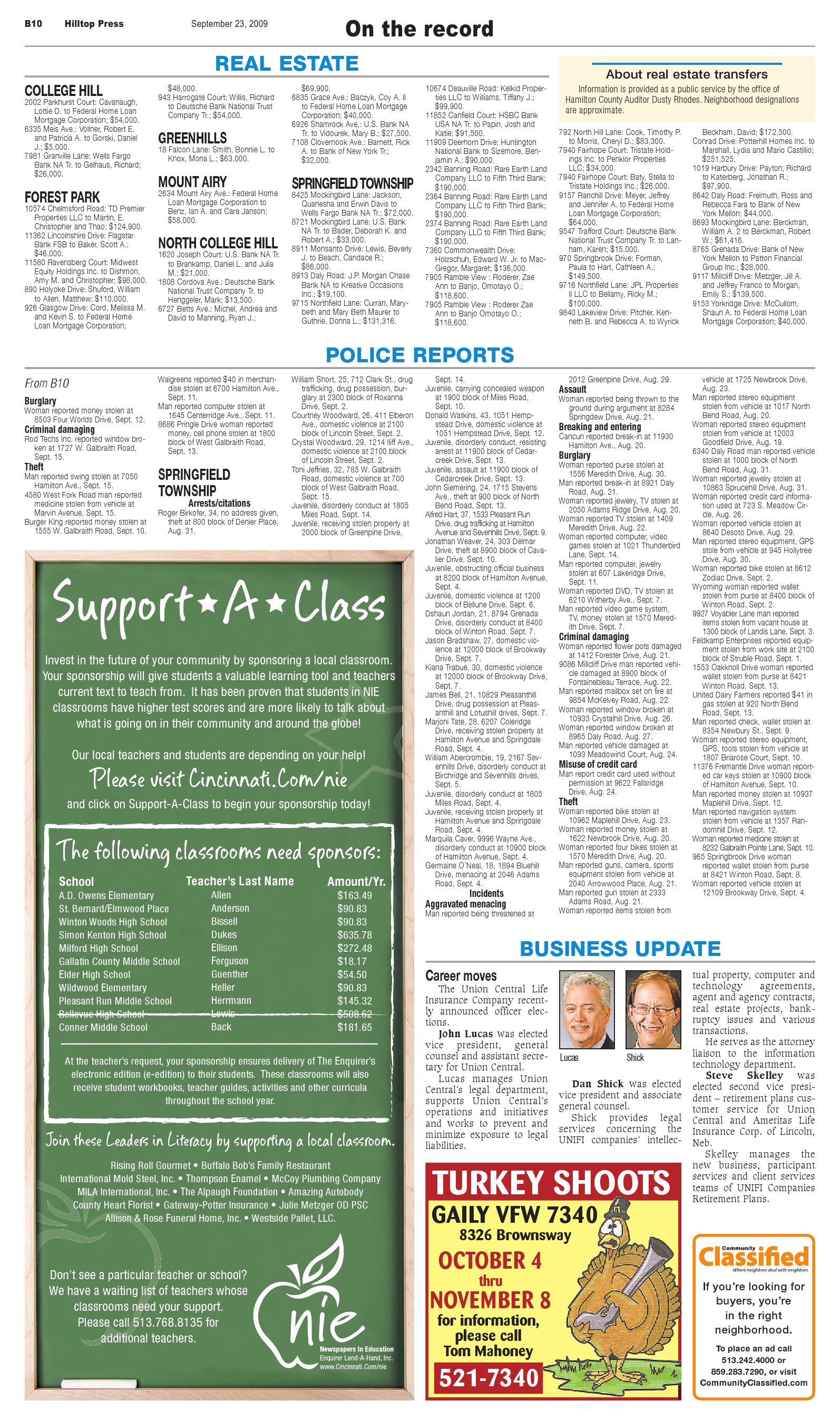 hilltop press 092309 by enquirer media issuu federal home loan mortgage corporation