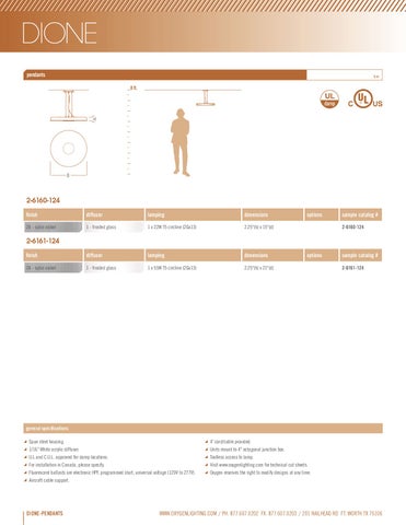 Pinhook Branding LLC 灯饰目录 · Oxygen 吊线灯 Catlaog 第 11 页