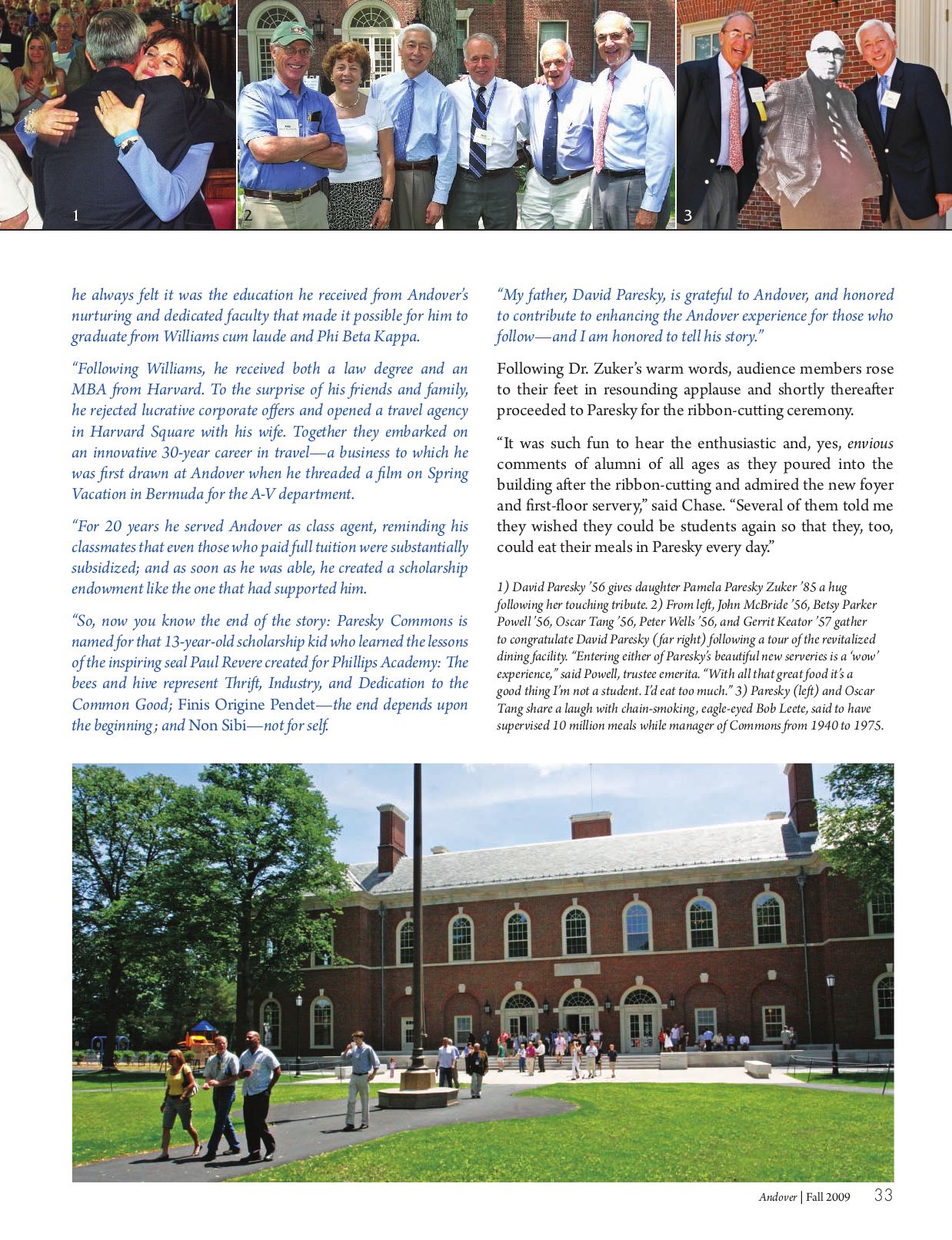 Andover Magazine Fall 2009 By Phillips Academy Issuu