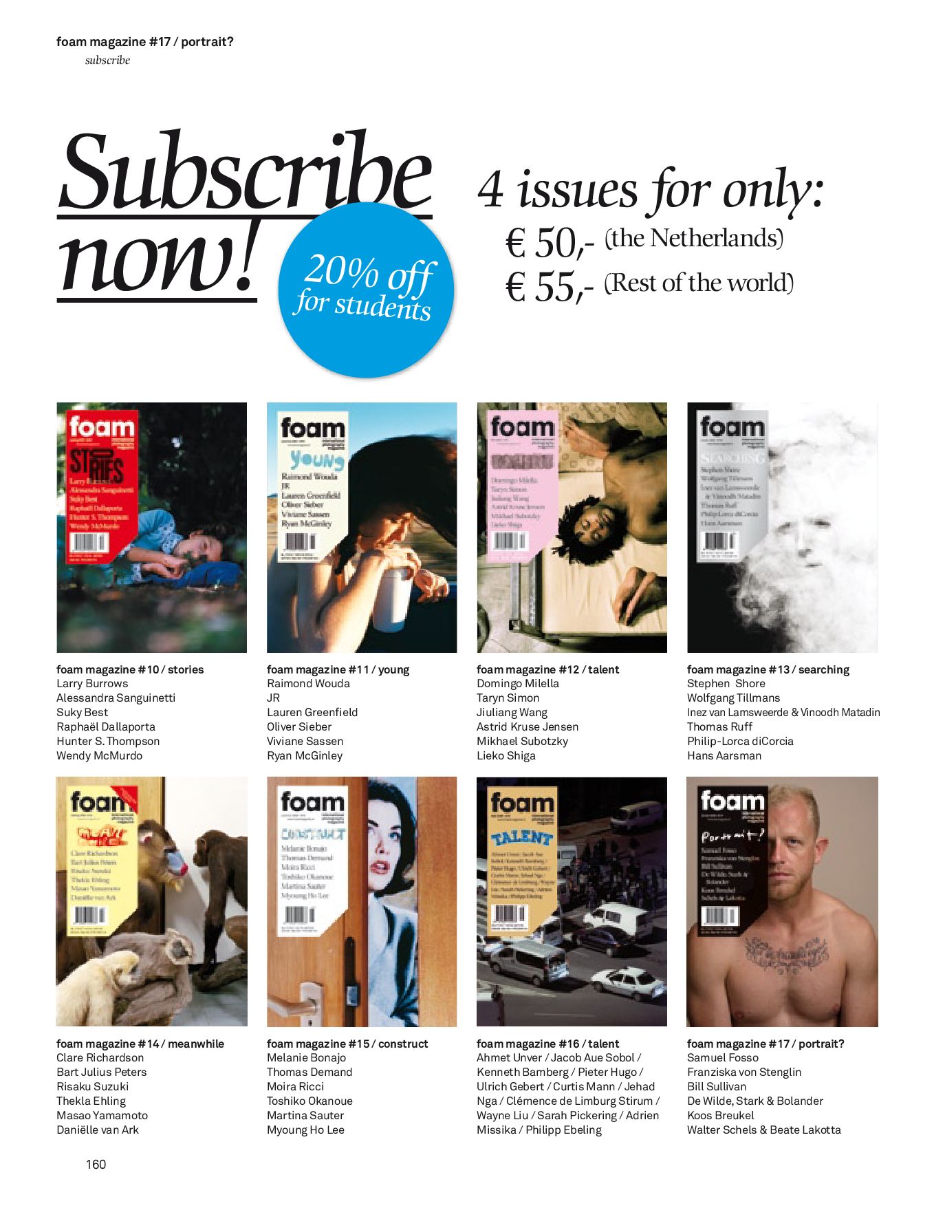 PREVIEW Foam Magazine Issue 17 Portrait? by Foam Magazine Issuu