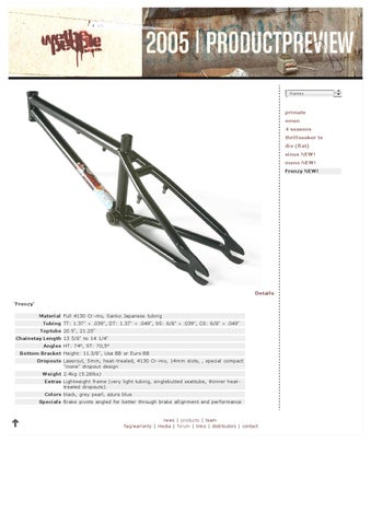 wethepeople bikes & parts catalog 2005 by WE MAKE THINGS - Issuu