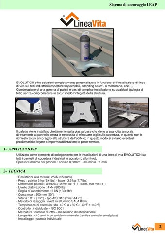 Catalogo LineaVita Sistemi pali LEAP 第 2 页