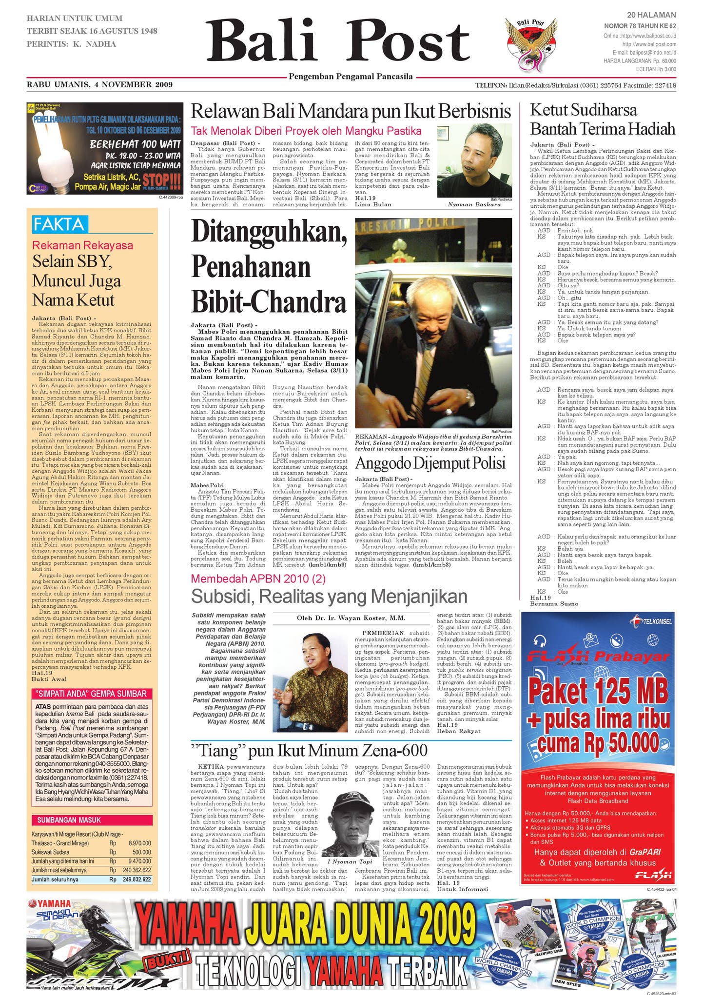 Edisi 04 November 2009 | Balipost.com by e-Paper KMB - Issuu