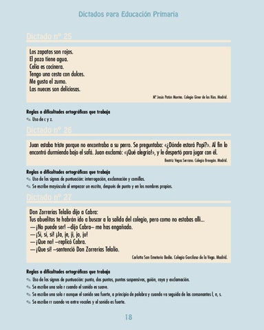Dictados Para Educacion Primaria By Monica Issuu