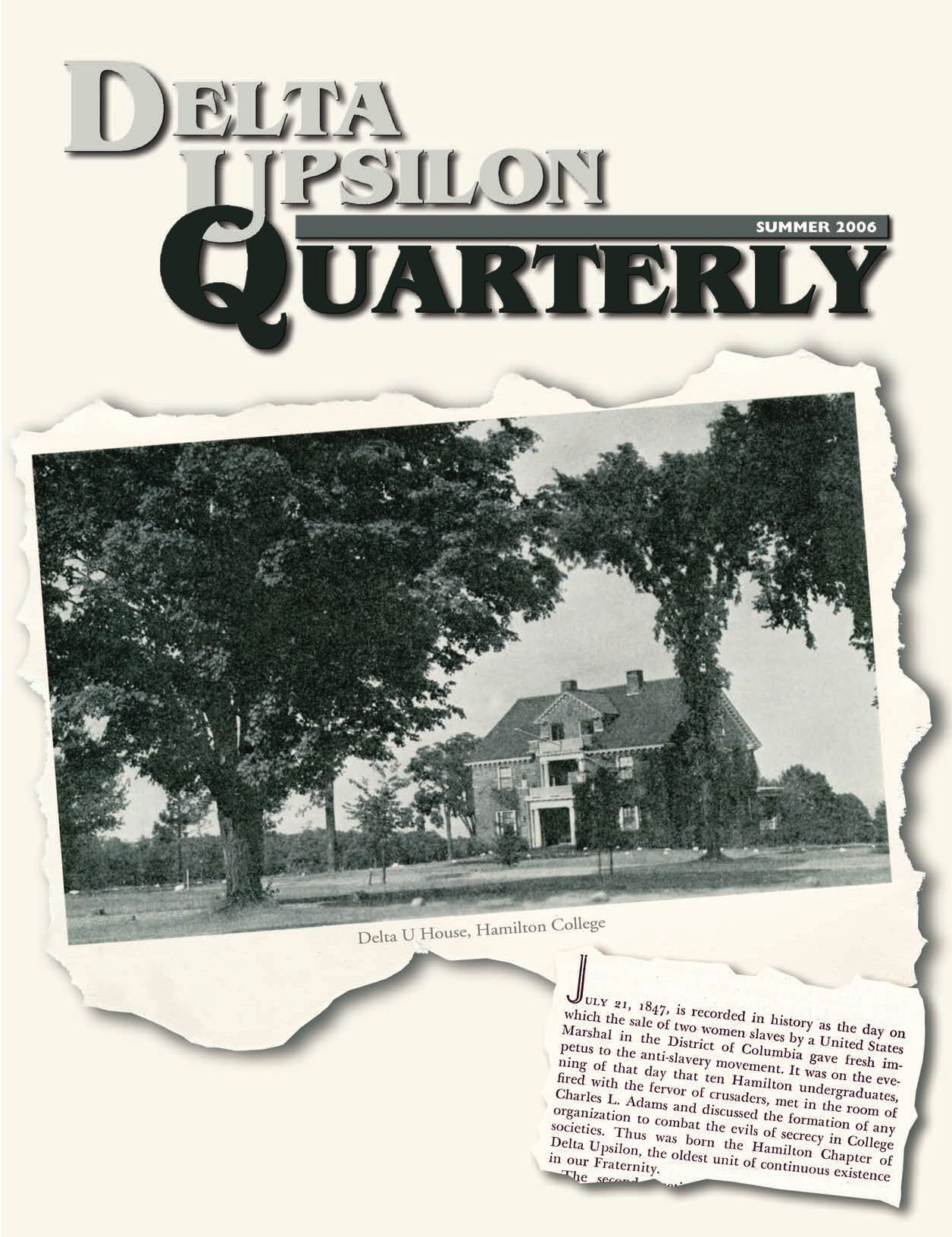 DU Quarterly Volume 124, No. 2 by Delta Upsilon Issuu