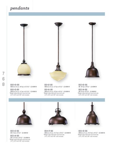 Pinhook Branding LLC 灯饰目录 · Quorum Big 册 吊线灯 Section 第 2 页