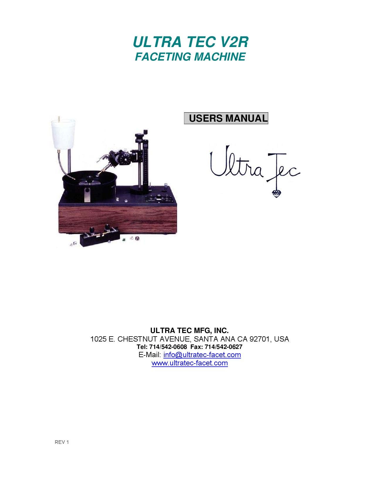 Ultra Tech Rmc Brochure.pdf V2R Owners Manual by ULTRA TEC - Issuu