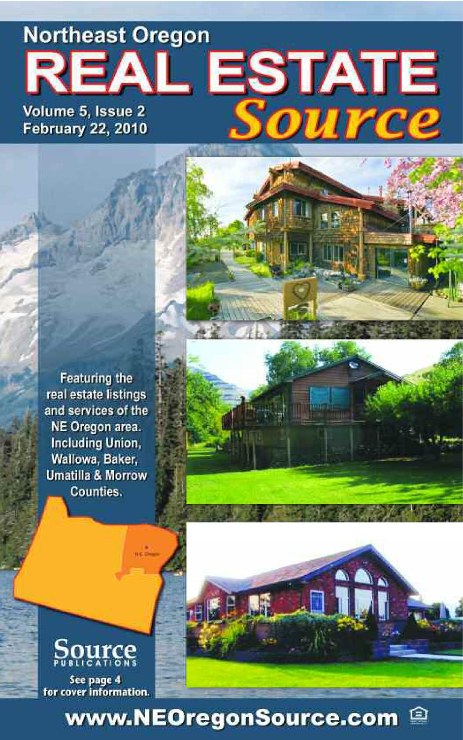 Northeast Oregon Real Estate Source by Source Publications Issuu