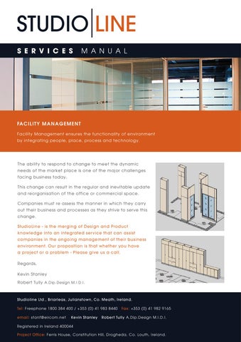 StudioLine Workplace Environments 灯饰目录 · StudioLine Services Manual DL 第 5 页
