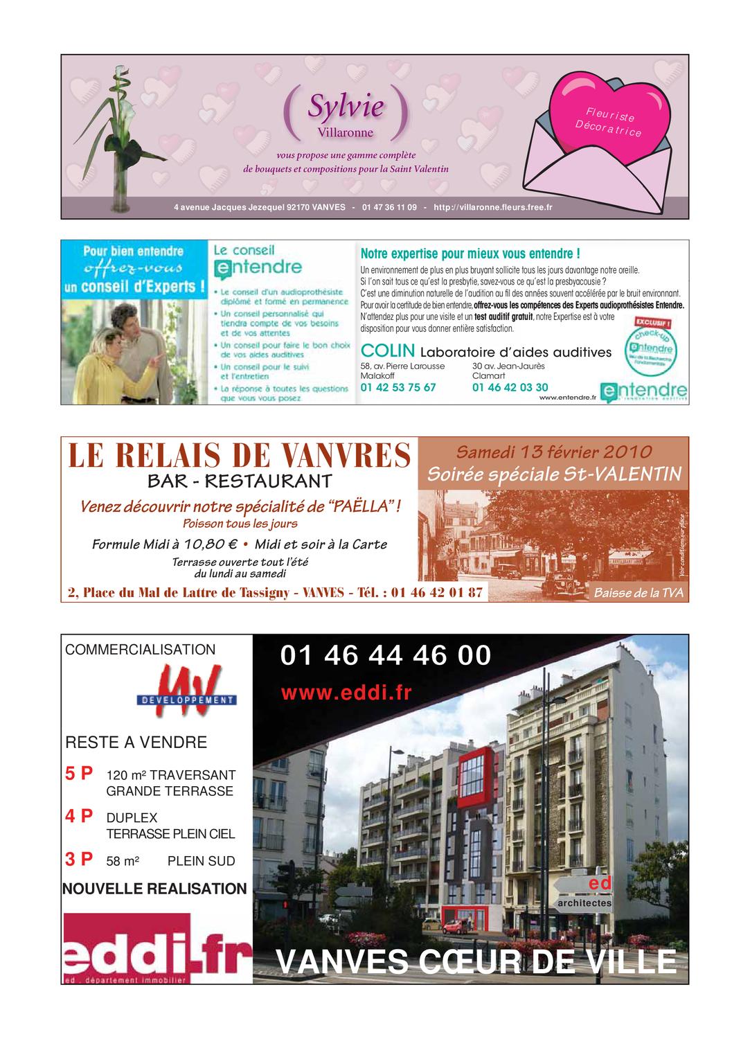 Vanves Infos n°238 / Février 2010 by Mairie de Vanves Direction de la communication Issuu