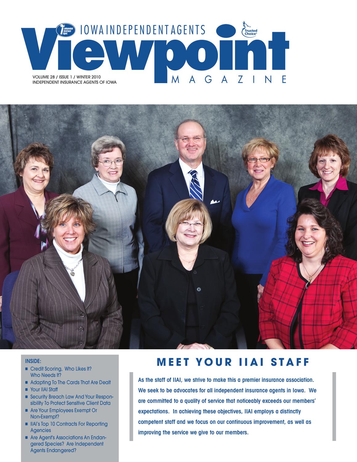 IIAI Viewpoint Magazine by Independent Insurance Agents of