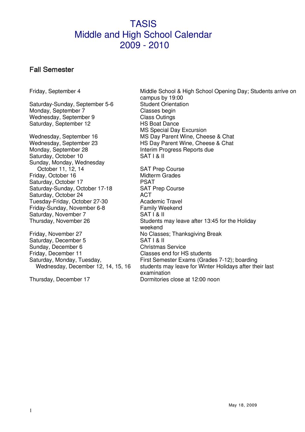 09_10_MS_HS_Calendar by The American School in Switzerland - Issuu