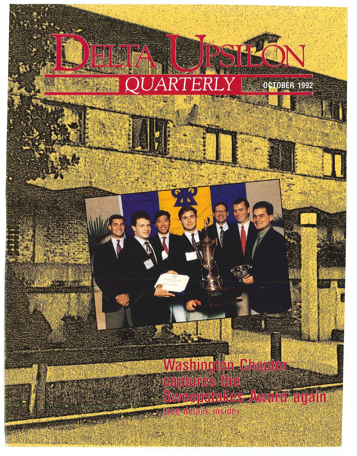 DU Quarterly Volume 110, No. 4 by Delta Upsilon Issuu