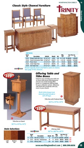 Worthington Direct Church 家具目录 - 2010 第 15 页