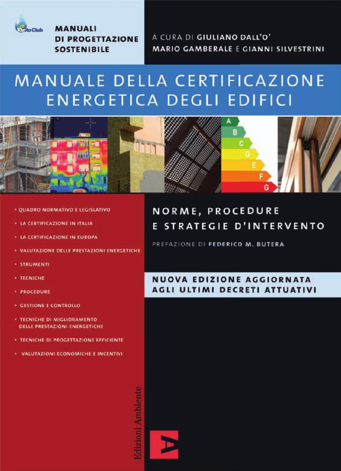 Manuale della certificazione energetica degli edifici by Edizioni Ambiente - issuu