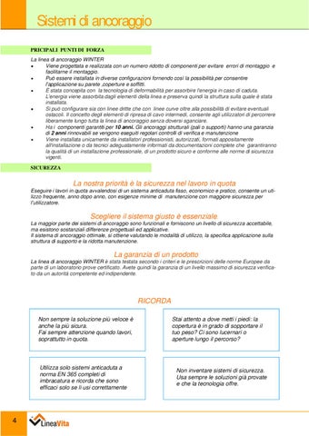 Catalogo Linea Vita - Ancoraggio 冬季 2010 第 4 页