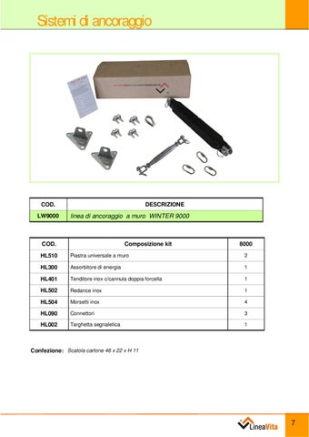 Catalogo Linea Vita - Ancoraggio 冬季 2010 第 7 页