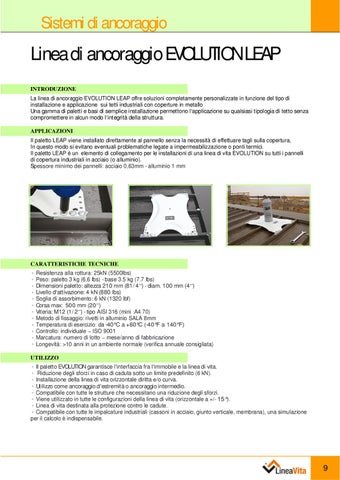 Catalogo Linea Vita - Evolution Leap 第 9 页