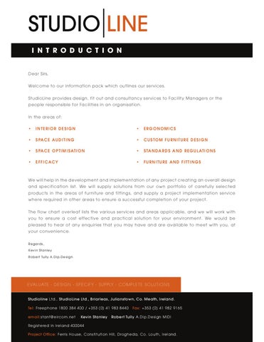 StudioLine Workplace Environments 灯饰目录 · StudioLine Services Manual DL10 第 2 页