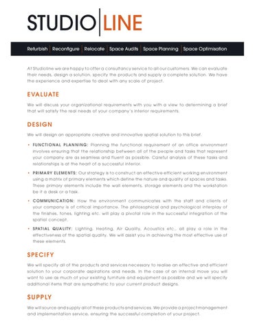 StudioLine Workplace Environments 灯饰目录 · StudioLine Services Manual DL10 第 6 页