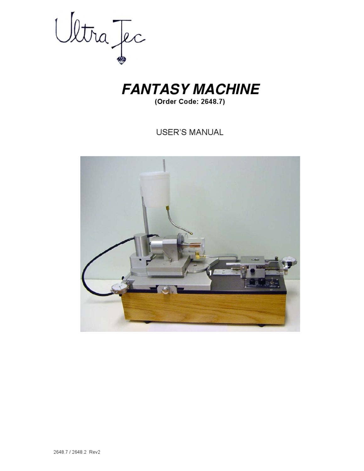 Fantasy Copy Machine Fantasy Machine Manual by ULTRA TEC - Issuu