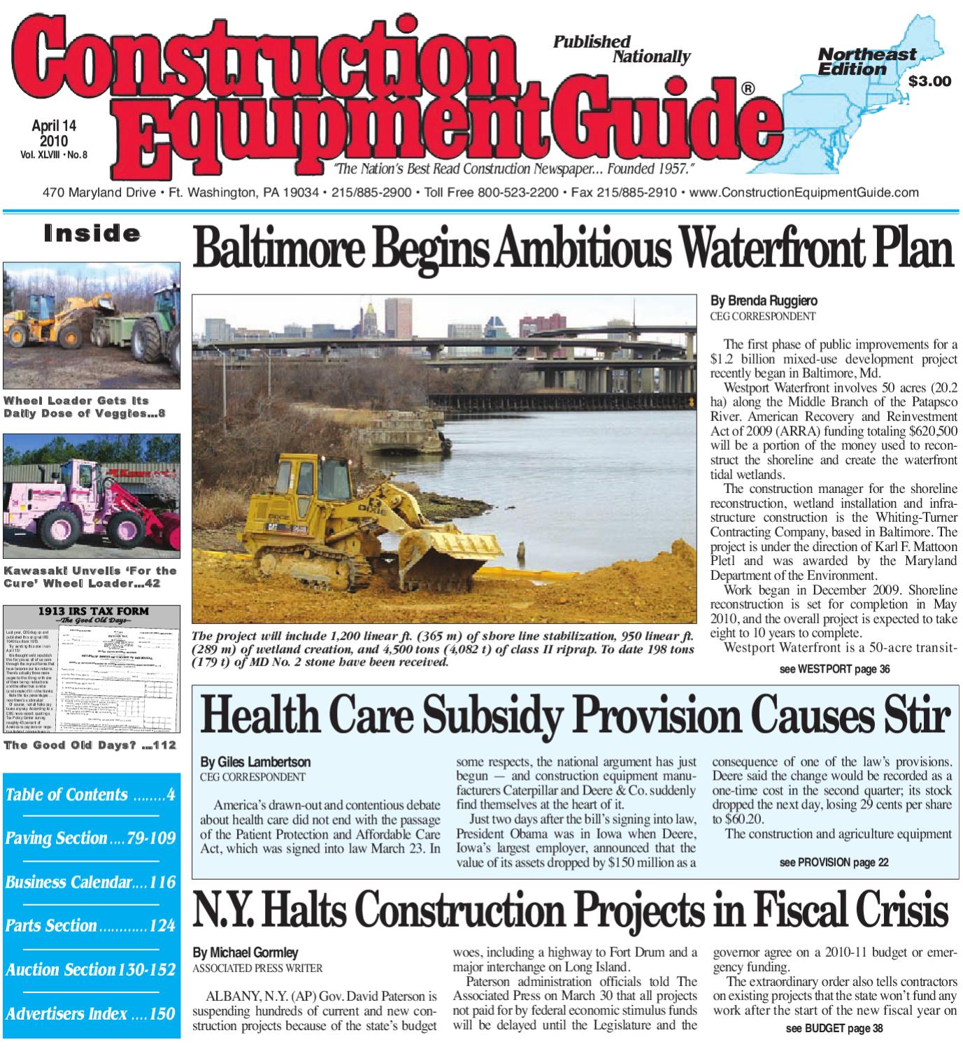 Northeast_08_2010 by Construction Equipment Guide - Issuu