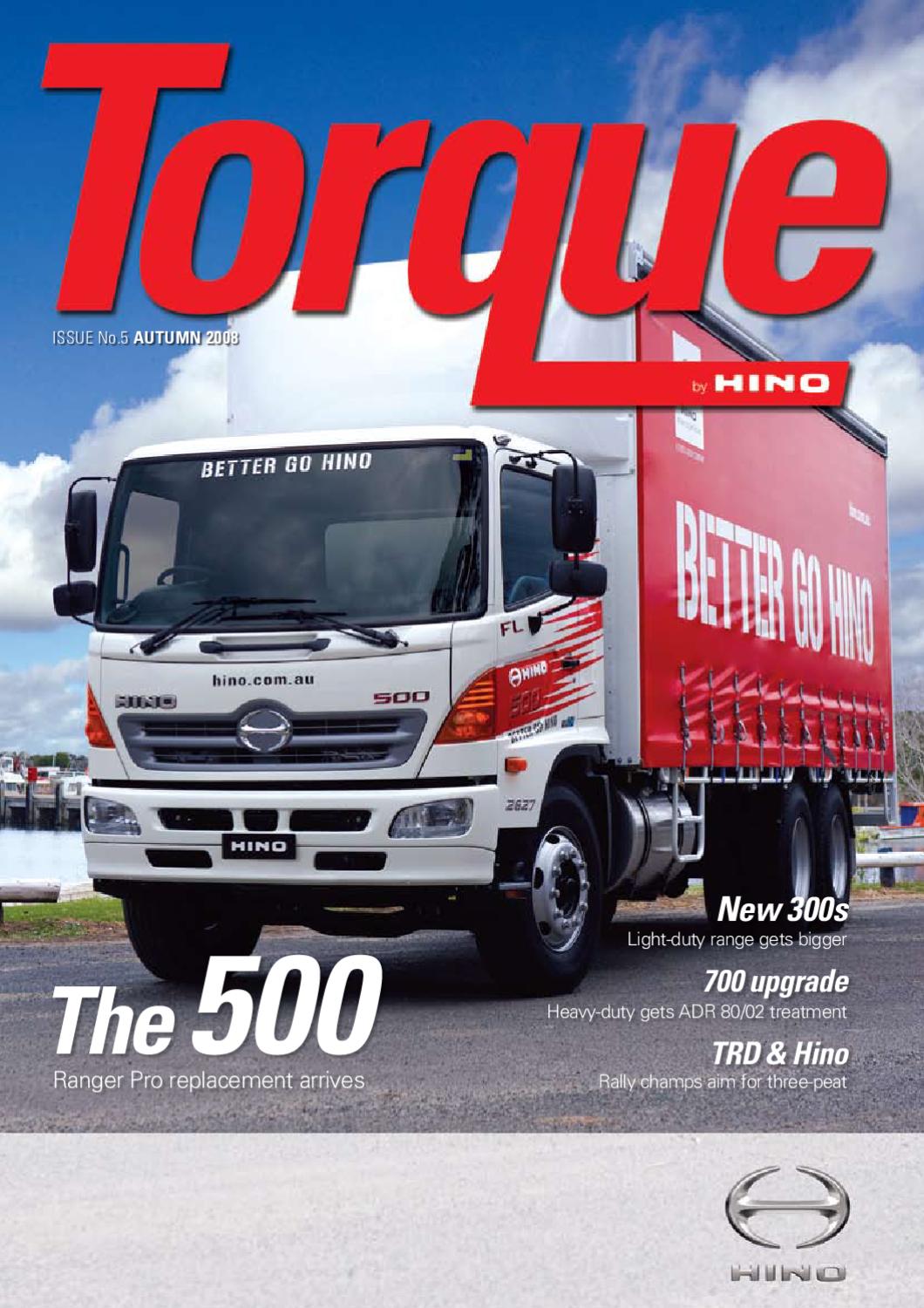 Hino_Torque_Autumn 2008 by Hino Australia Issuu